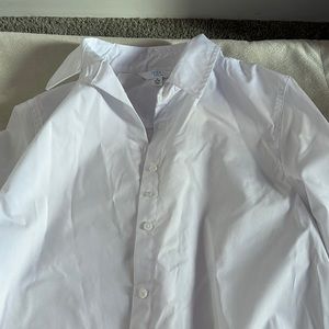 White fitted blouse